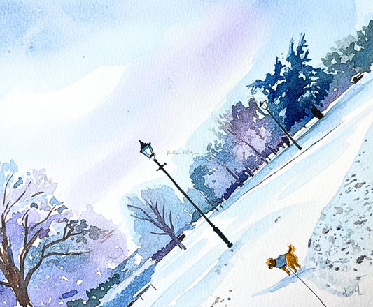 Art Placemat: Mallison Hill Snow View