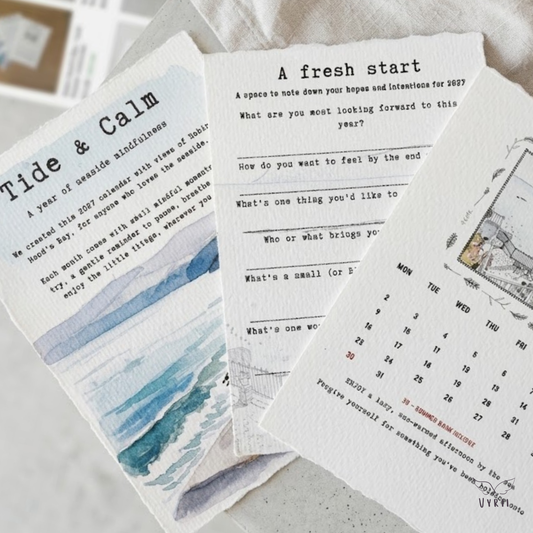 Tide & Calm: 2027 Desk Calendar with Robin Hood's Bay Views