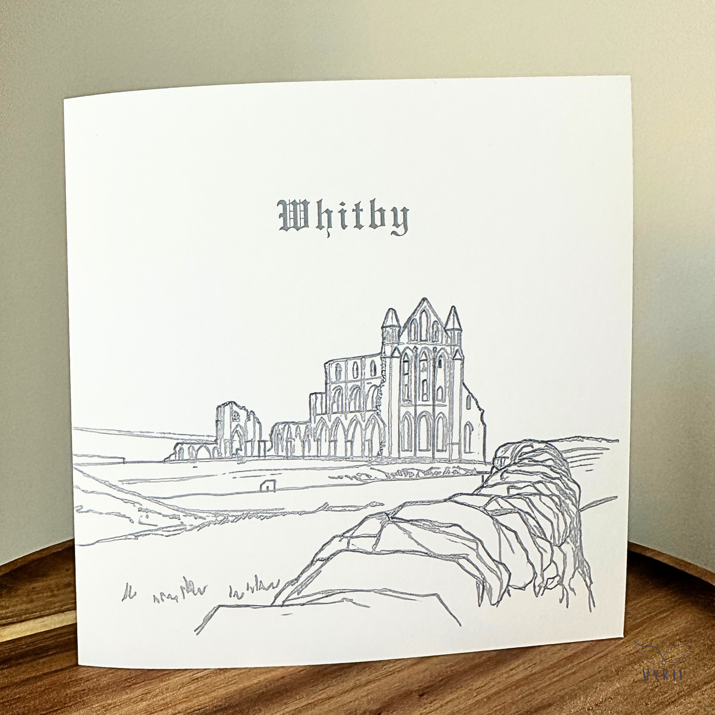 The Whitby Abbey Sketch Card