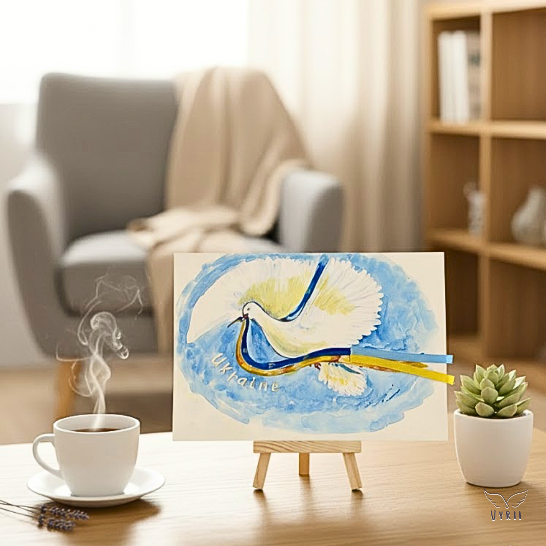 Watercolour Card: Wings of Freedom
