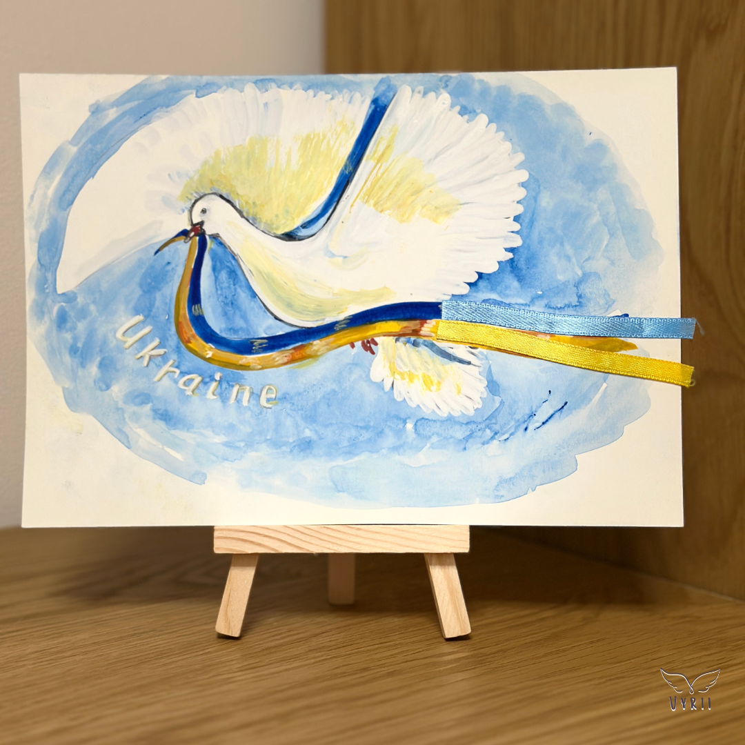 Watercolour Card: Wings of Freedom