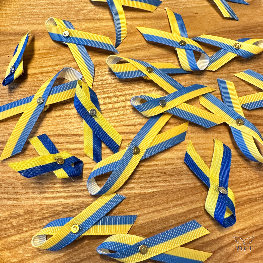 Ukrainian Support Ribbon Pin