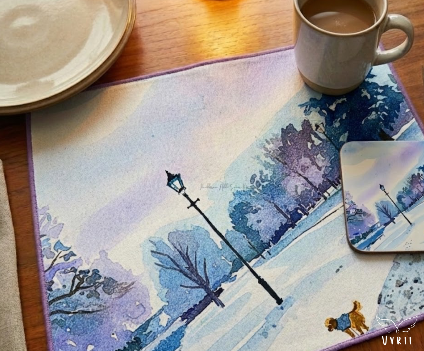 Art Coaster: Mallison Hill Snow View