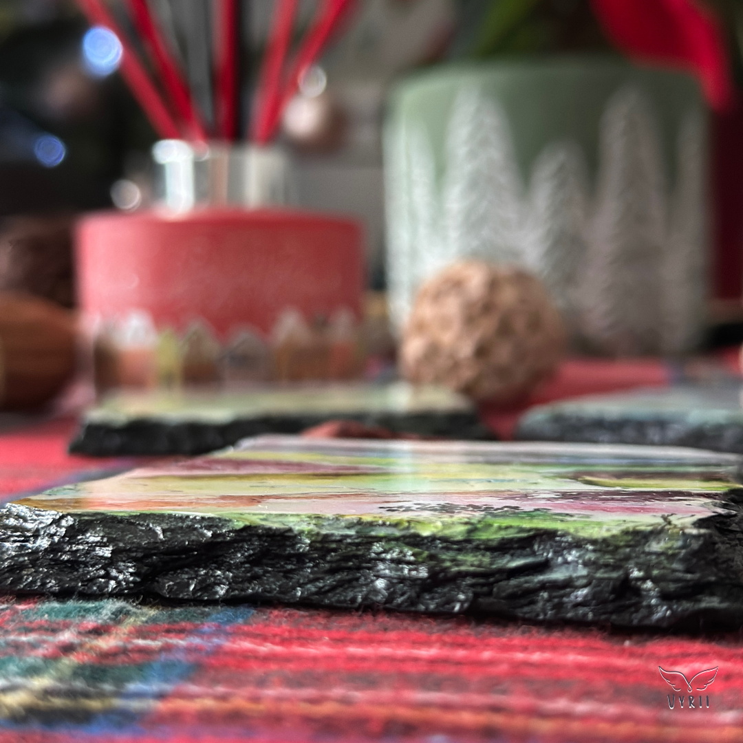 Slate Coaster: Rydal Water View