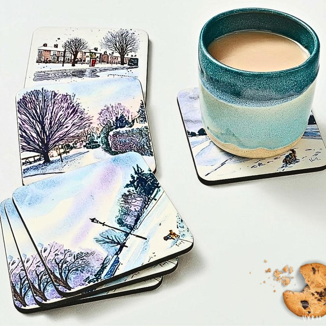 Art Coaster: Snow Day in Millfields Park
