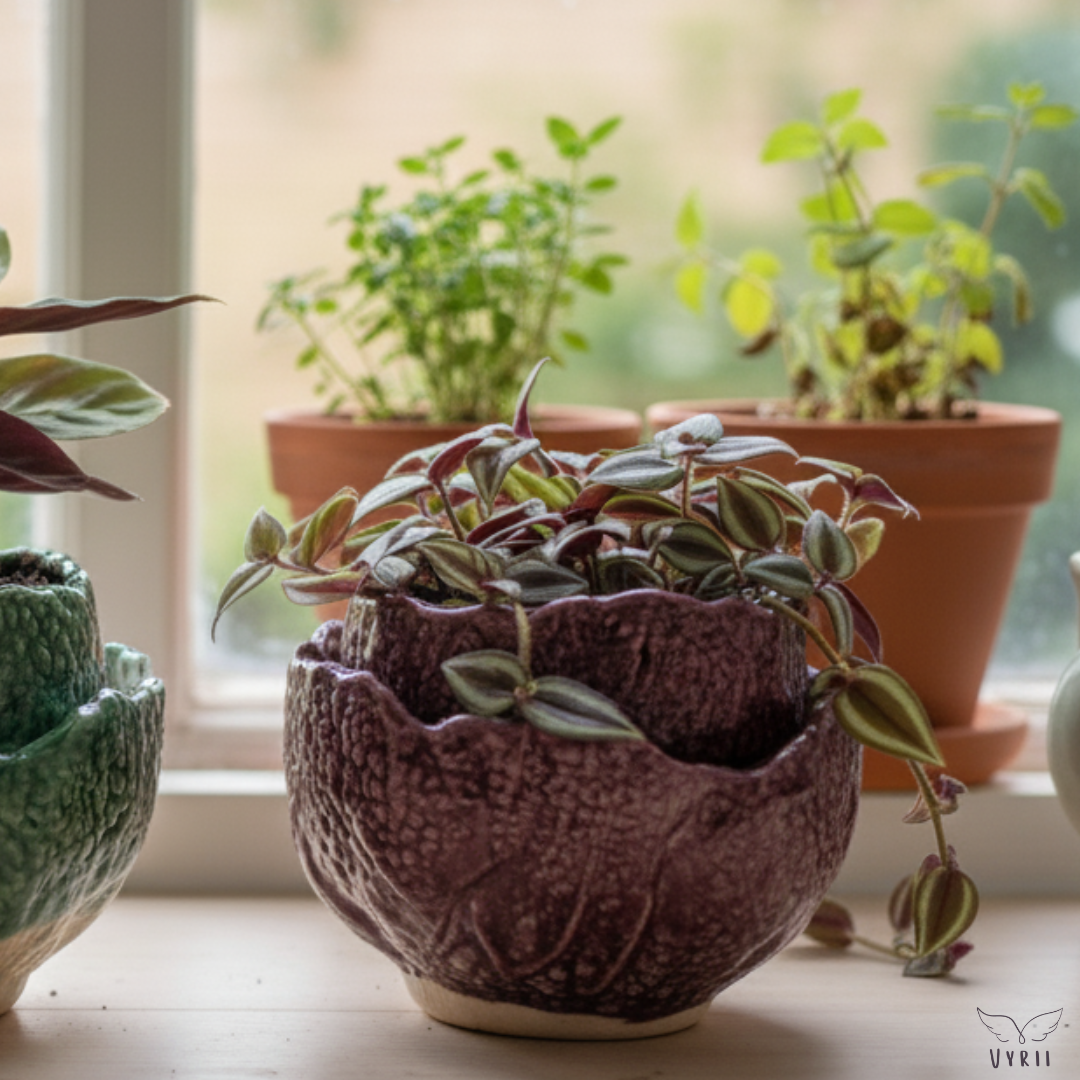 Cabbage Plant Pot: Red