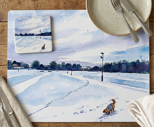Art Placemat: Snow Day in Millfields Park