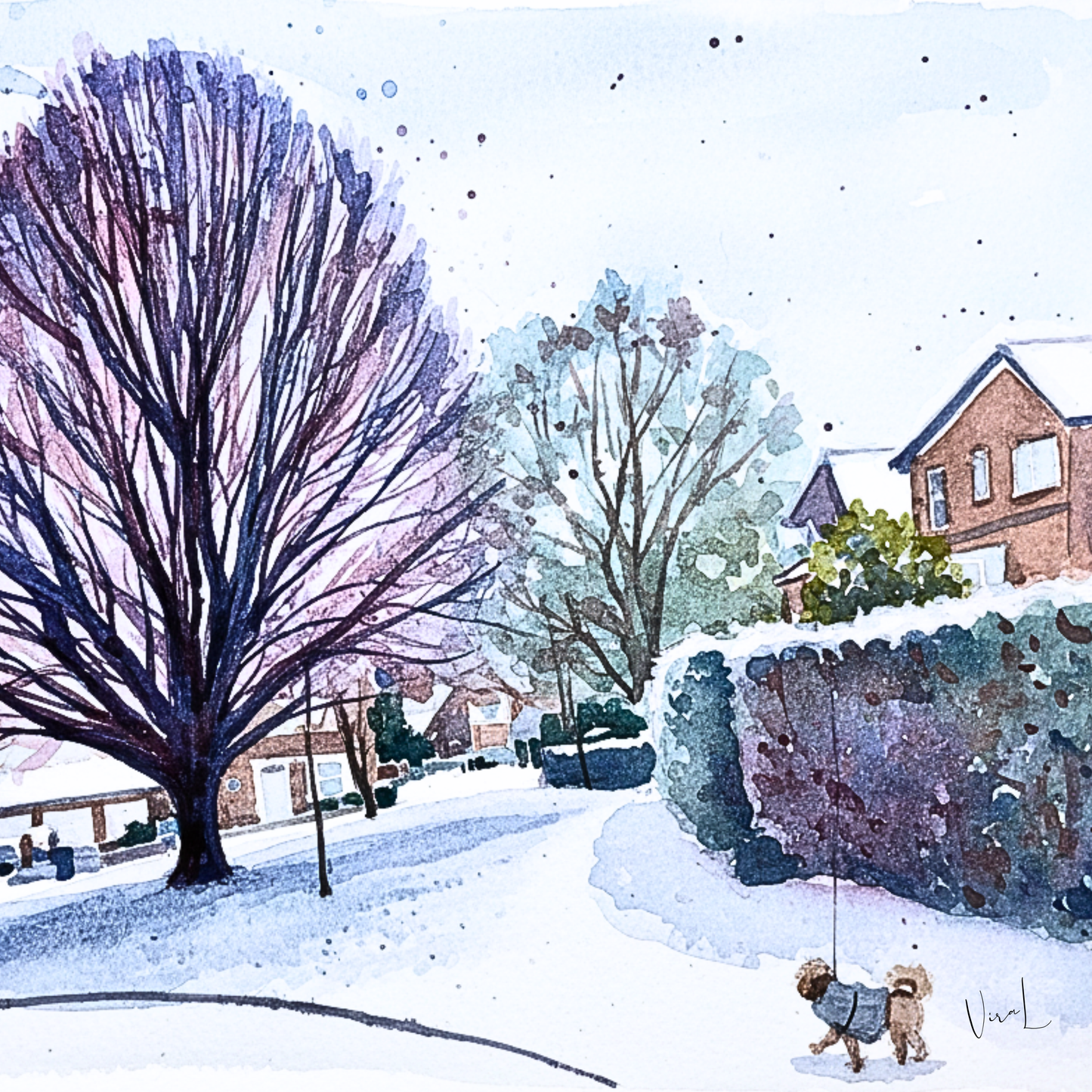 Art Coaster: Winter View of the Copperclay Tree