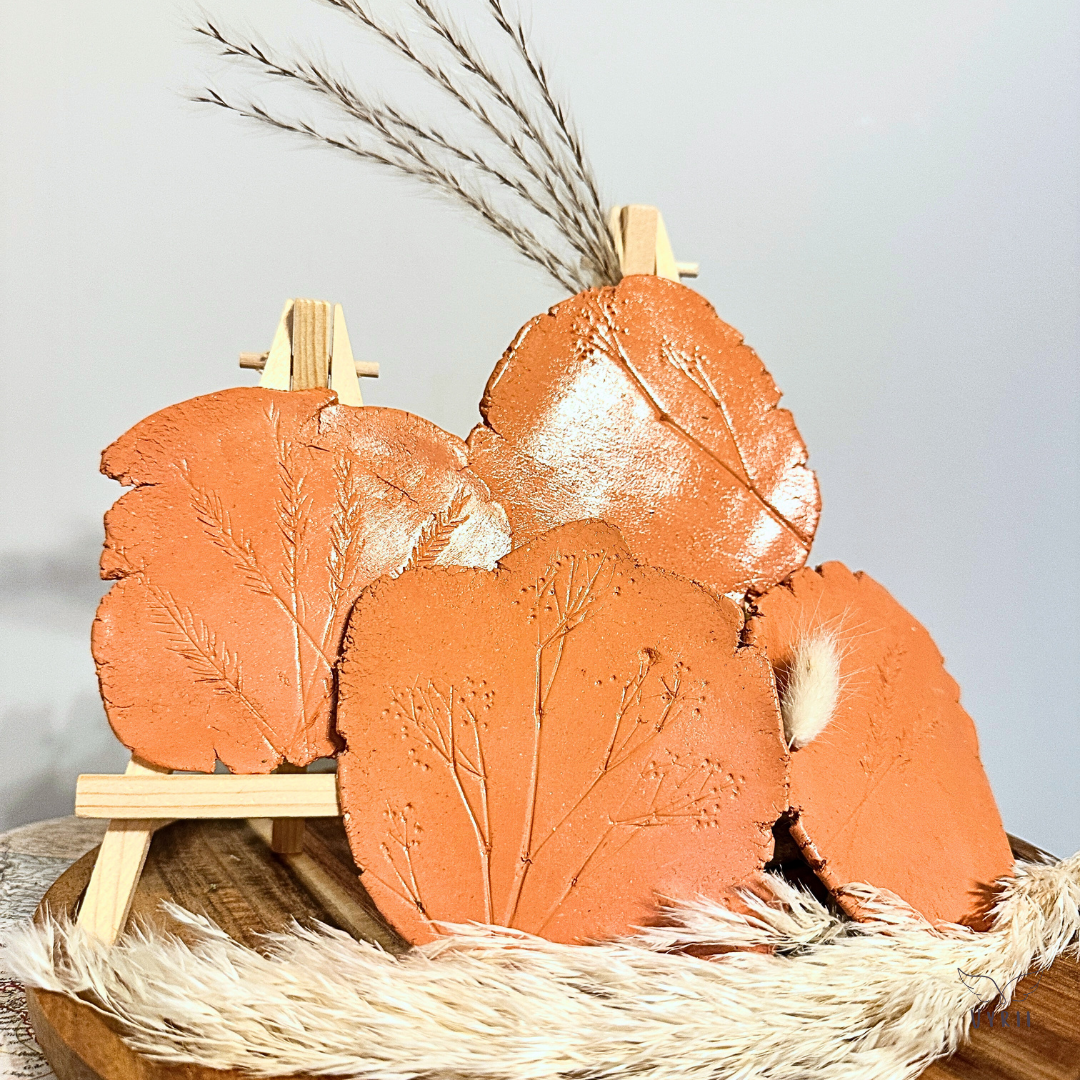 Leaf Impressions: Terracotta