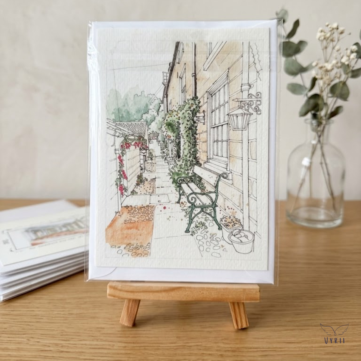 Colour Your Own Robin Hood's Bay Card