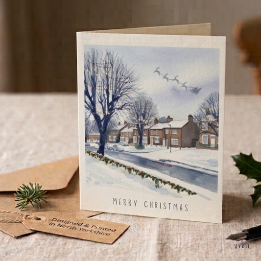 Festive Lane Christmas Card