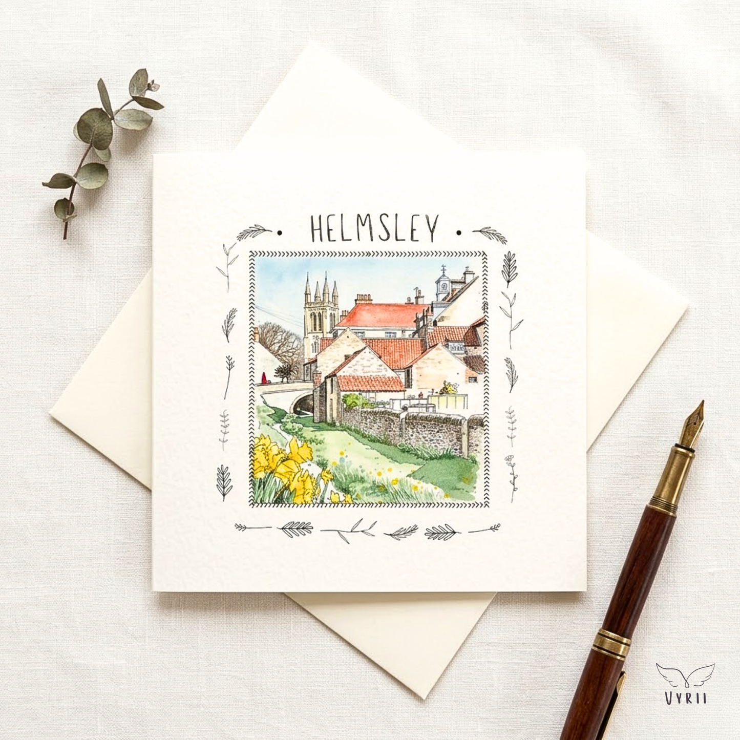 Helmsley's Daffodils: Pen& Wash