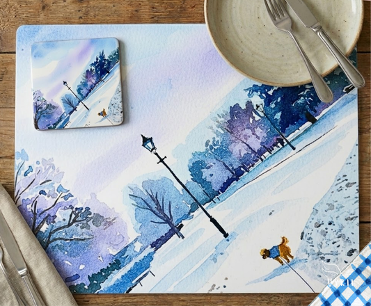 Art Placemat: Mallison Hill Snow View