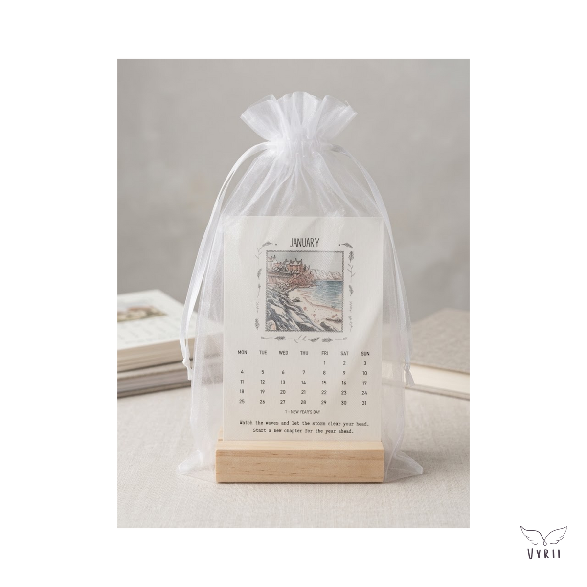 Tide & Calm: 2027 Desk Calendar with Robin Hood's Bay Views