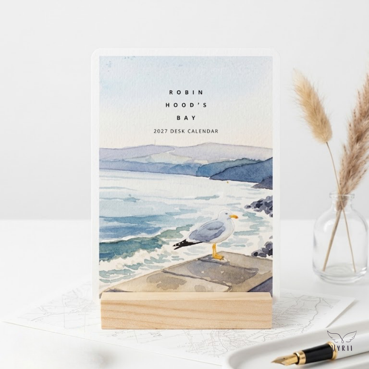 Coastal Days: 2027 Desk Calendar with Robin Hood's Bay Views