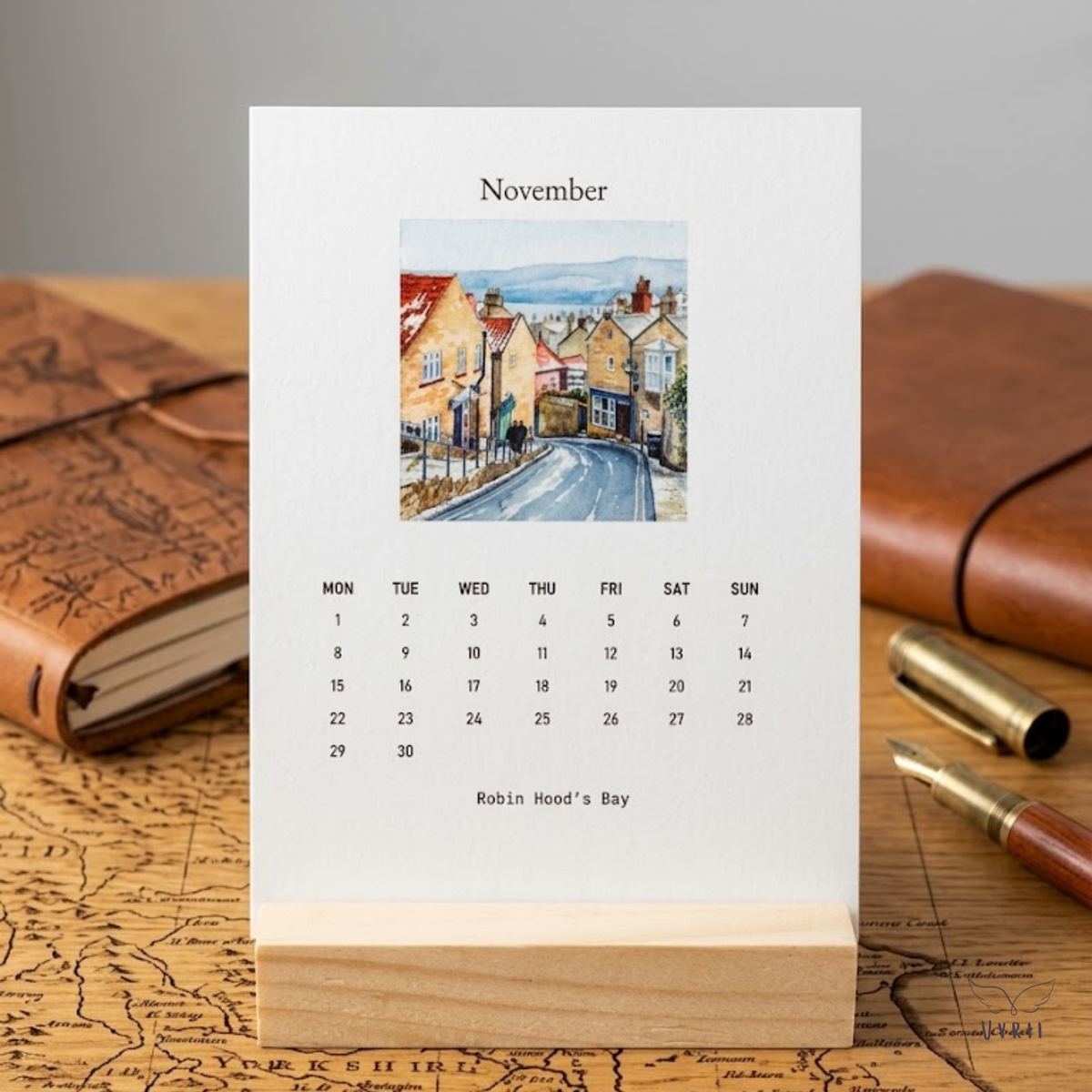 Coastal Days: 2027 Desk Calendar with Robin Hood's Bay Views