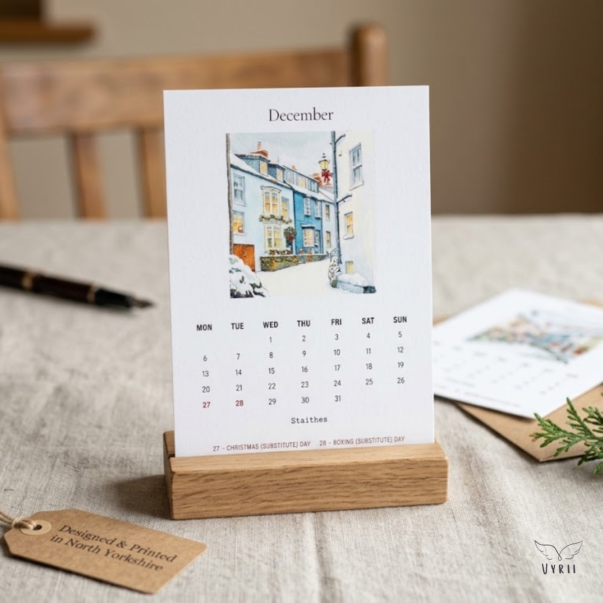 Staithes 2027 Desk Calendar