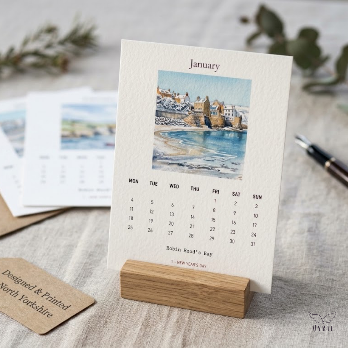 North Yorkshire Coast 2027 Desk Calendar