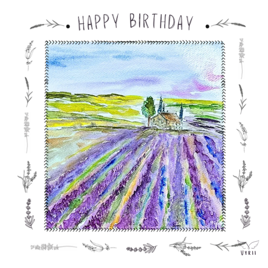 Lavender Greeting Card: HB