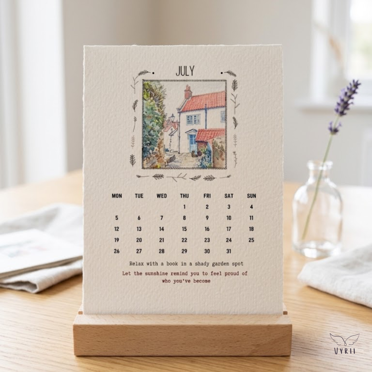 Tide & Calm: 2027 Desk Calendar with Robin Hood's Bay Views