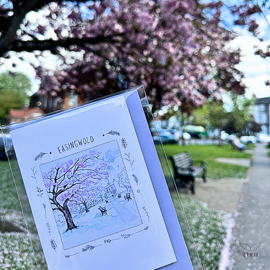 Under the Blossom: Pen and Wash