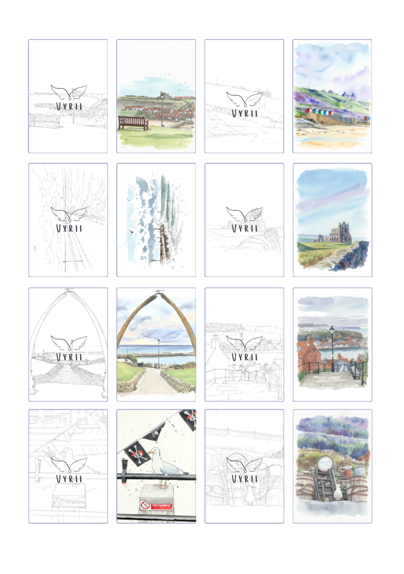 The Whitby Painting Outline Collection