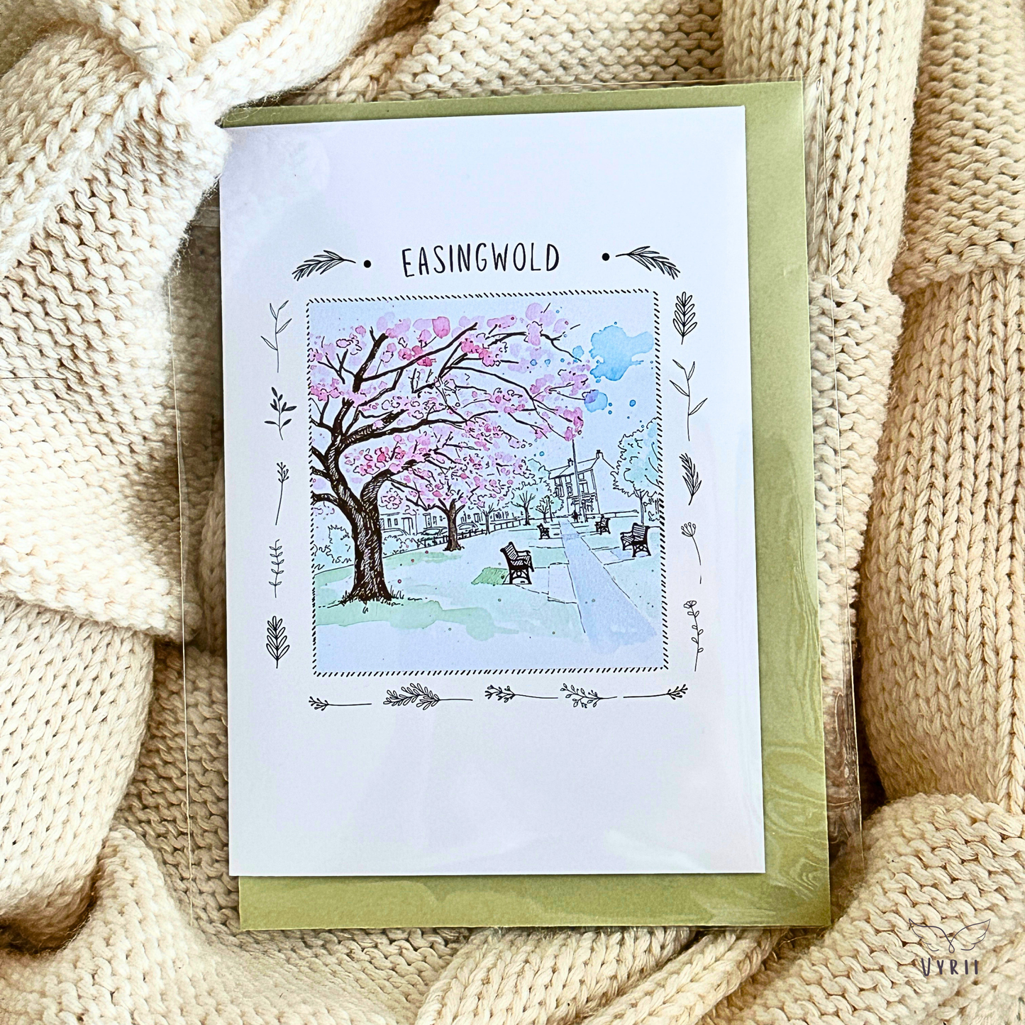 Under the Blossom: Pen and Wash