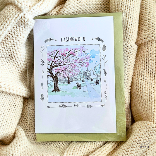 Under the Blossom: Pen and Wash