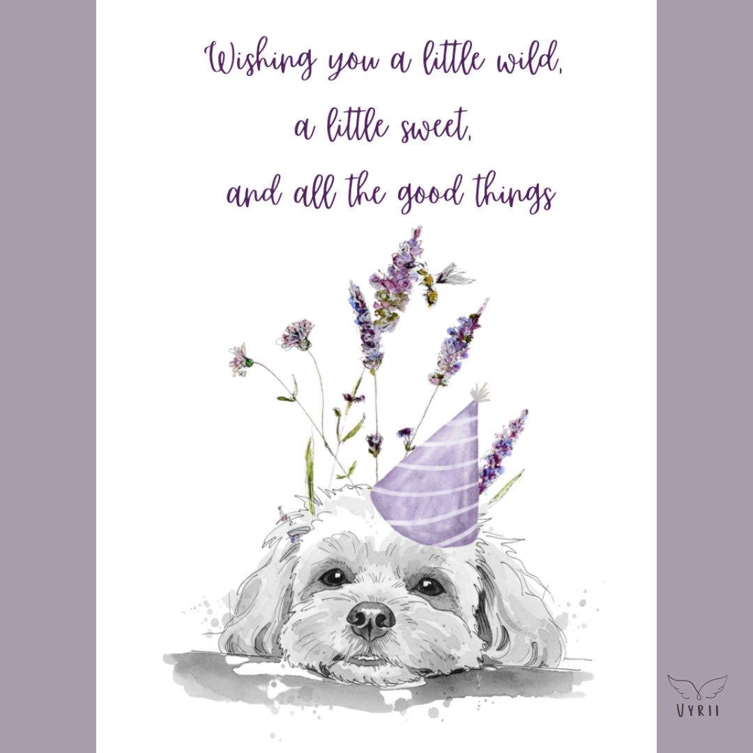 Lavender Greeting Card