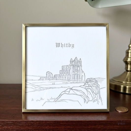 The Whitby Abbey Sketch Card